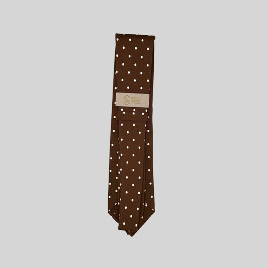 Brown Polka Dot Tie
