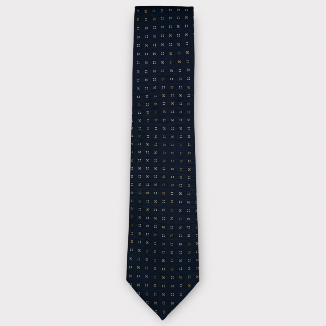 Navy & Gold Small Medallion
