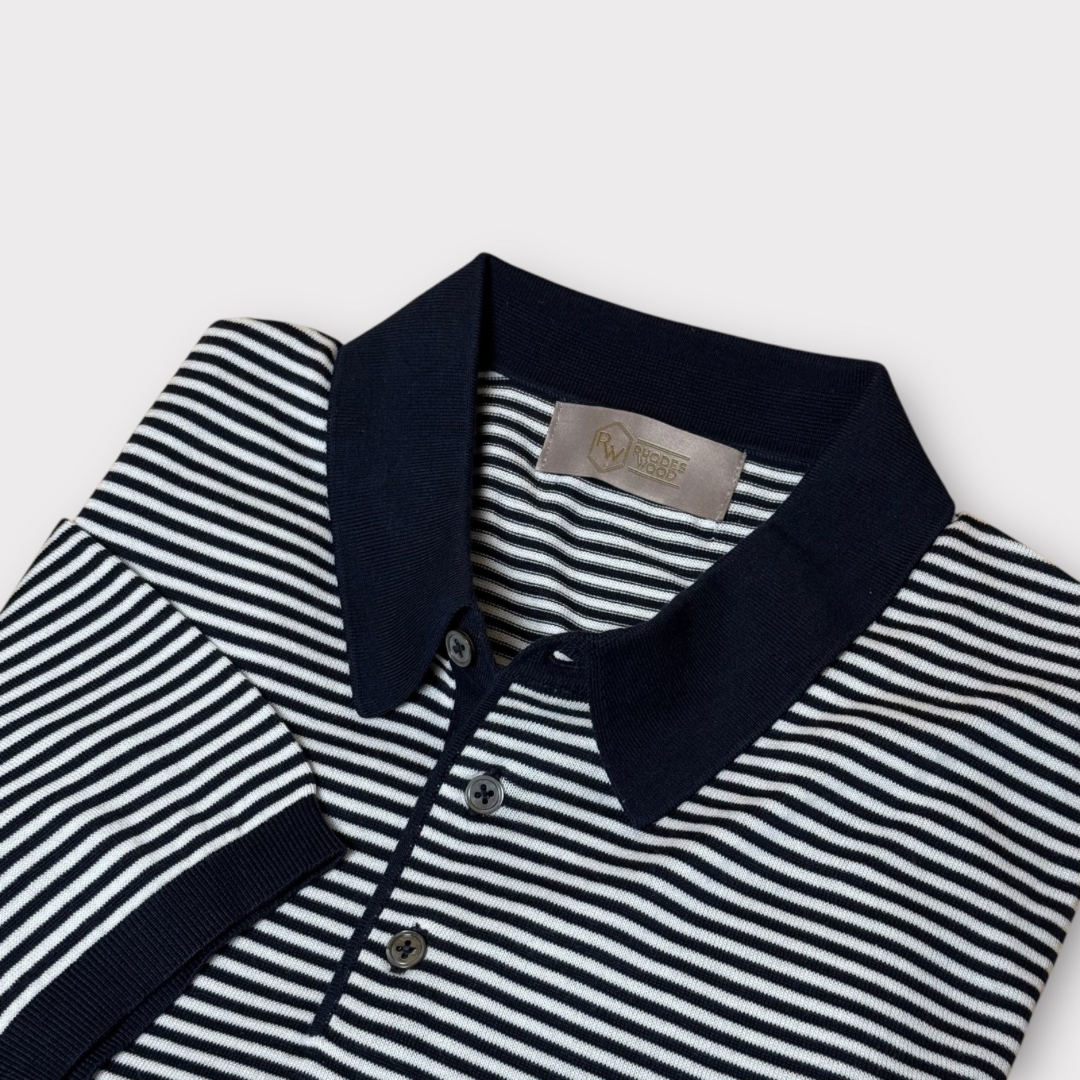 Striped polo shirt