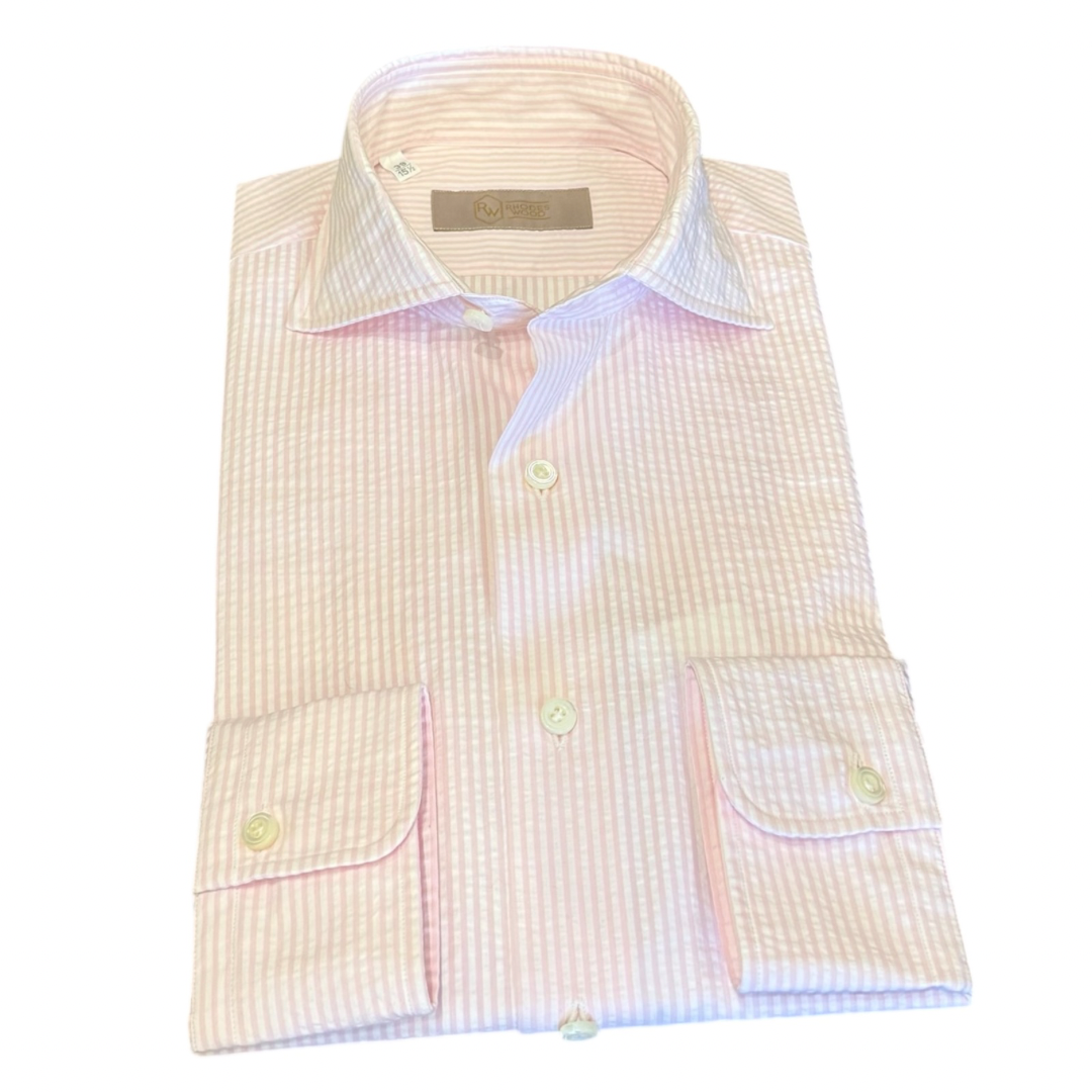 Seersucker striped shirt 