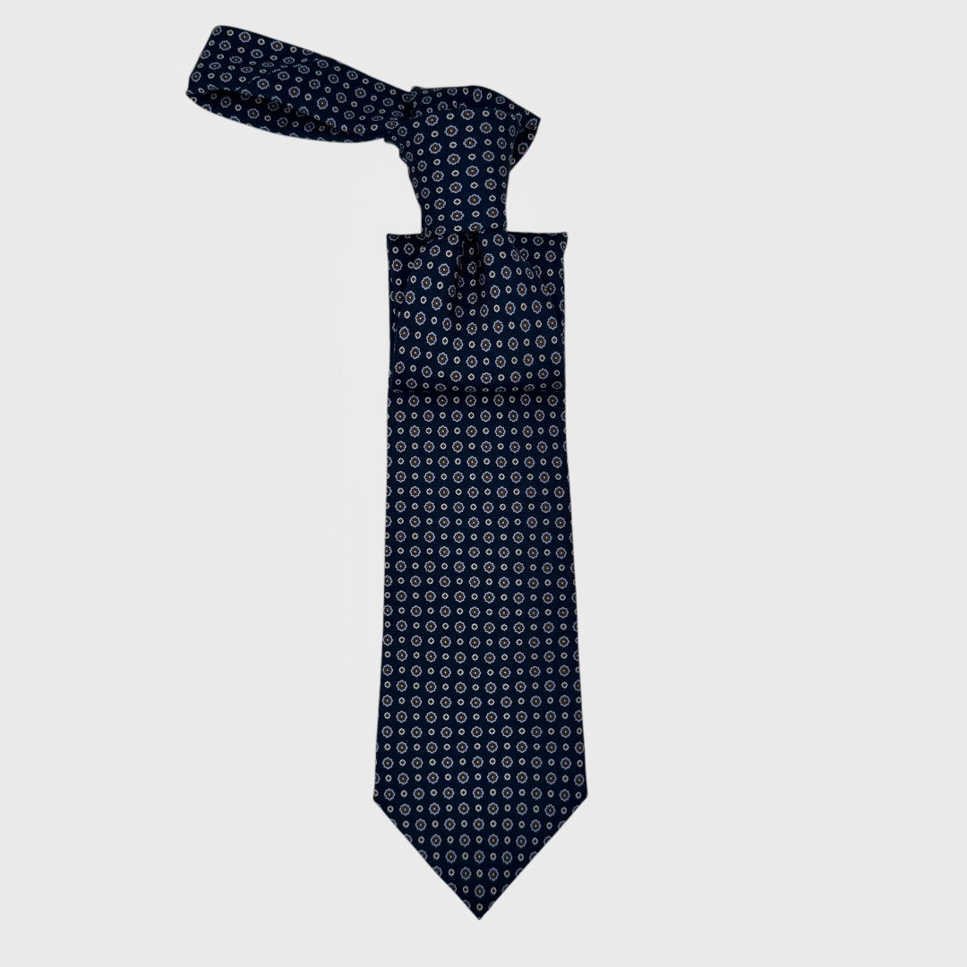 Navy Rosette Tie