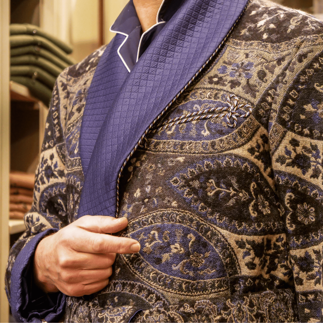 Tapestry dressing gown