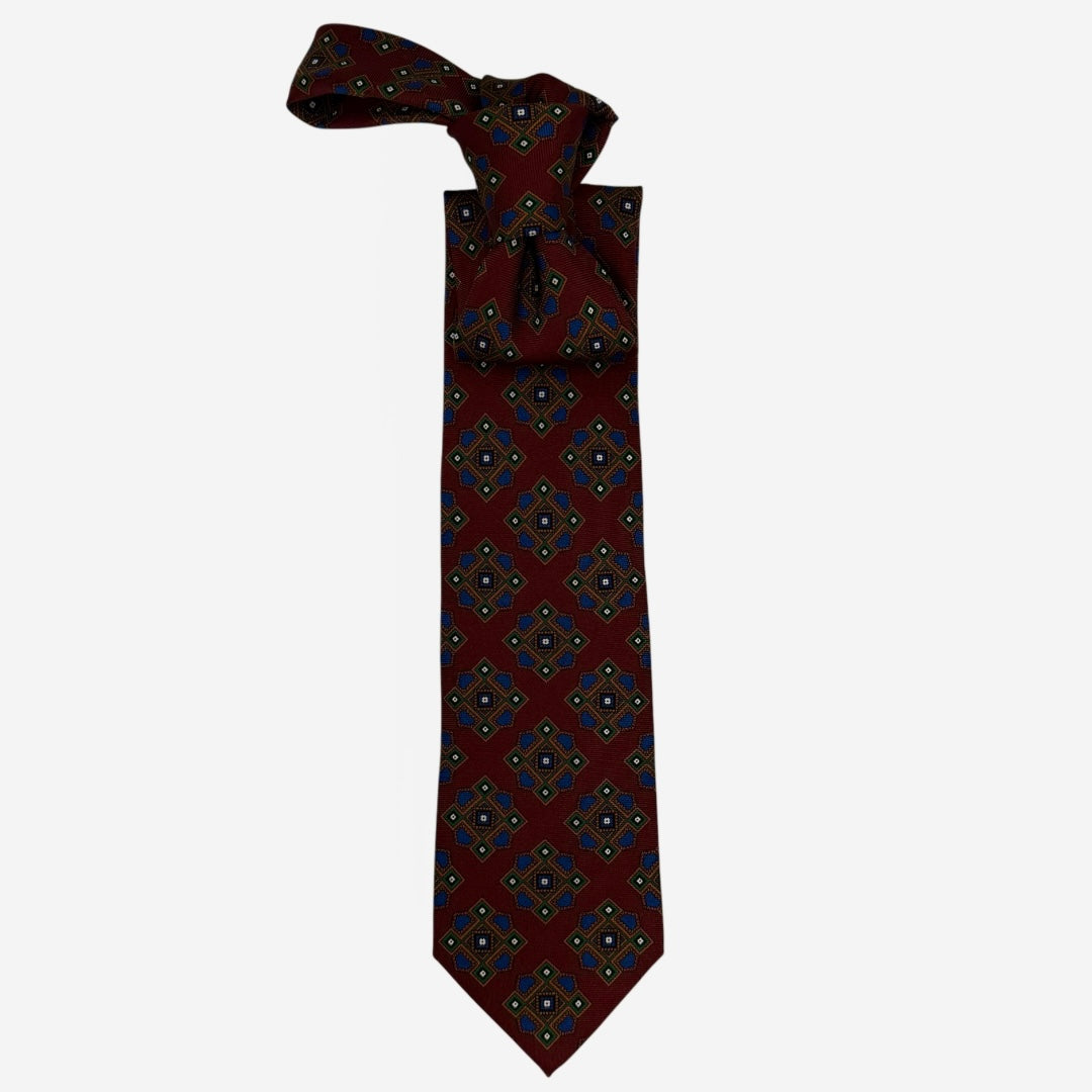 Burgundy Large Medallion