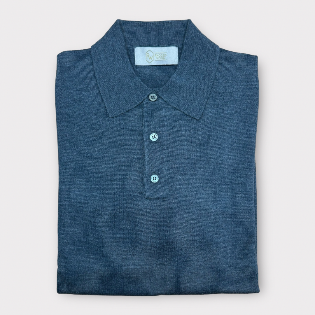 Knitted polo shirt