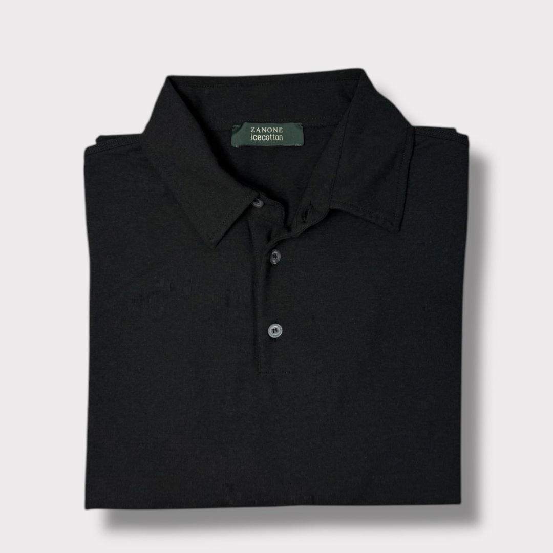 Ice cotton jersey polo shirt