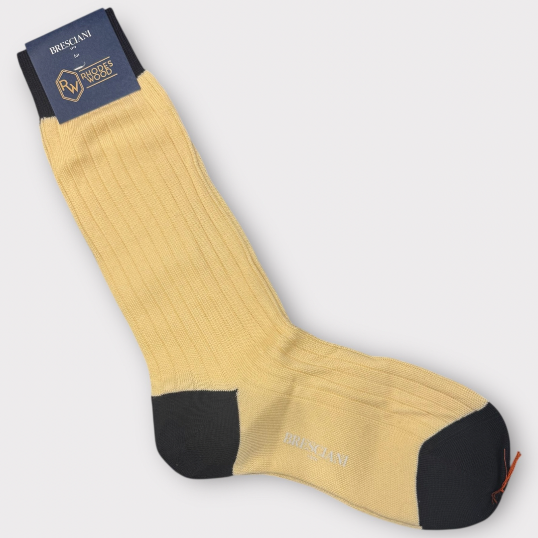 Contrast Heel and Toe Bresciani Socks