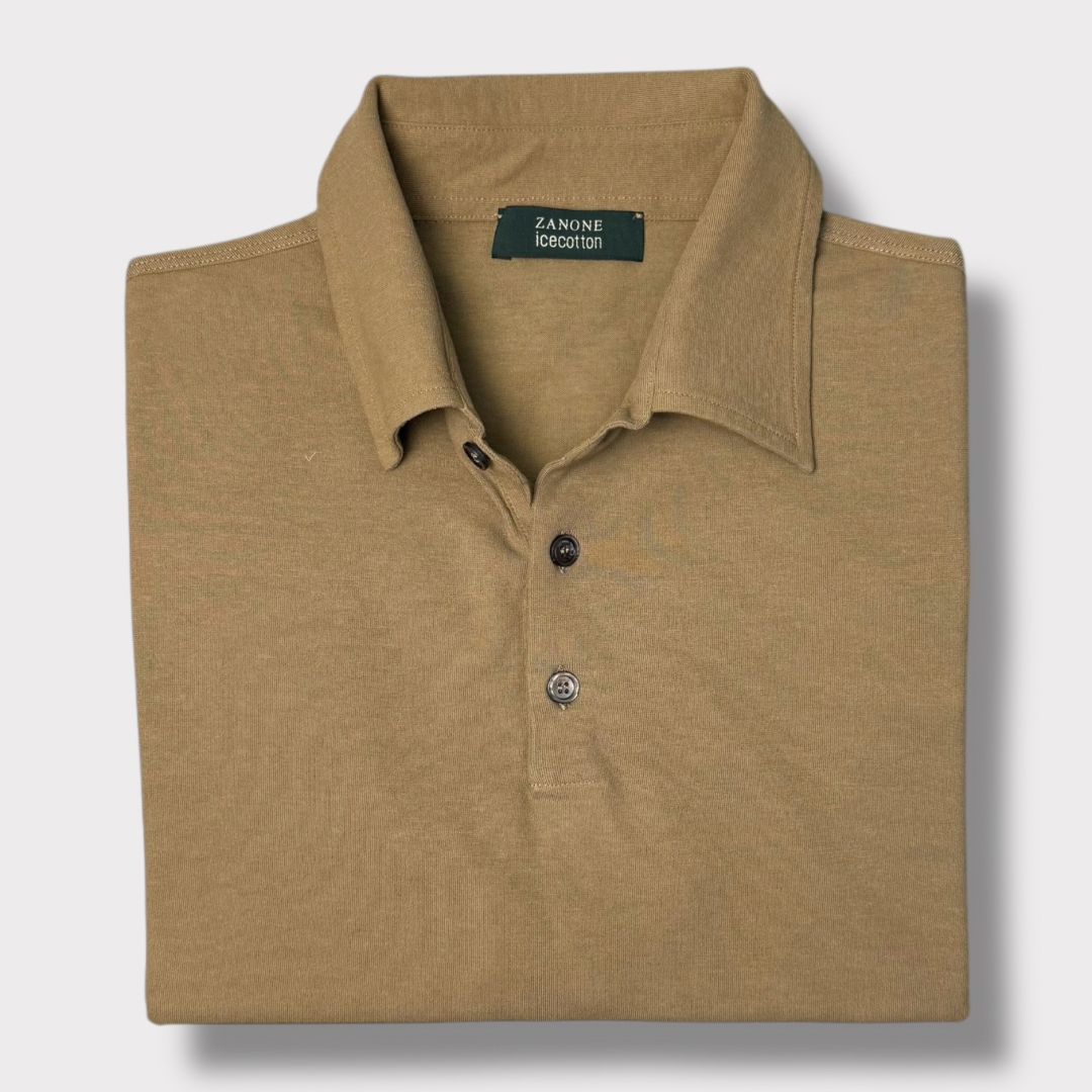Ice cotton jersey polo shirt
