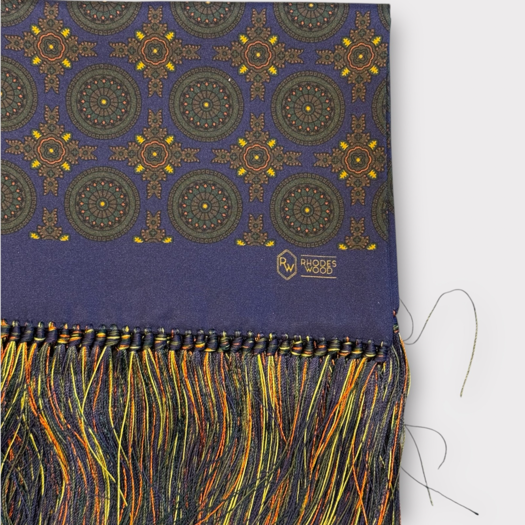 Large medallion Silk scarf