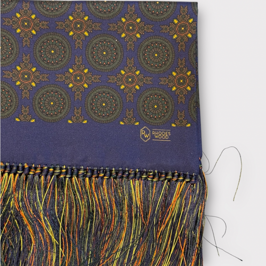 Large medallion Silk scarf