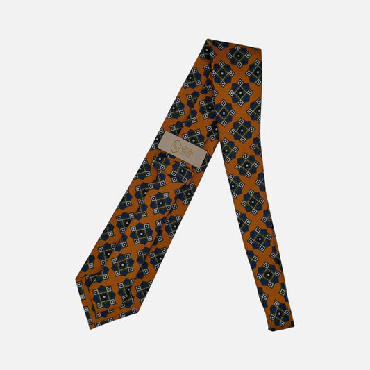 Amber Large Medallion Tie