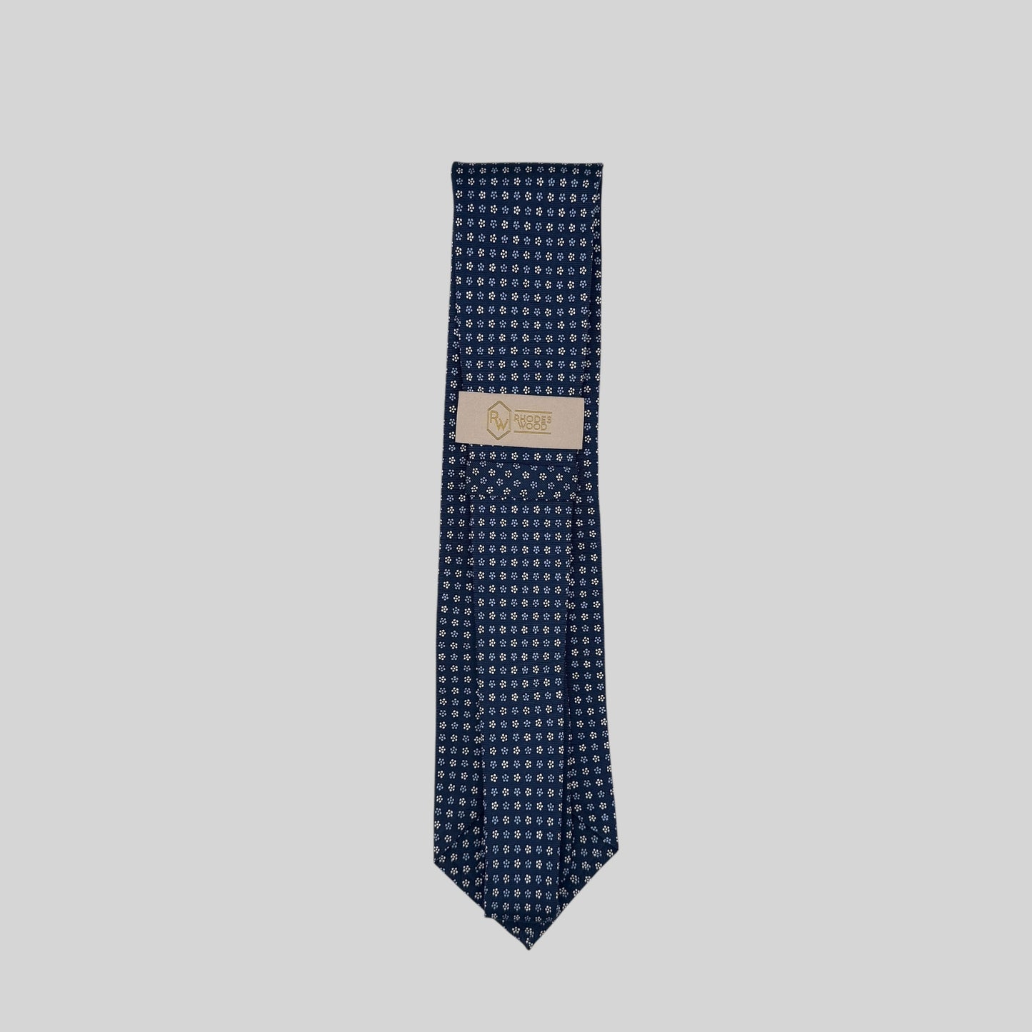 Blue & White Floral Tie
