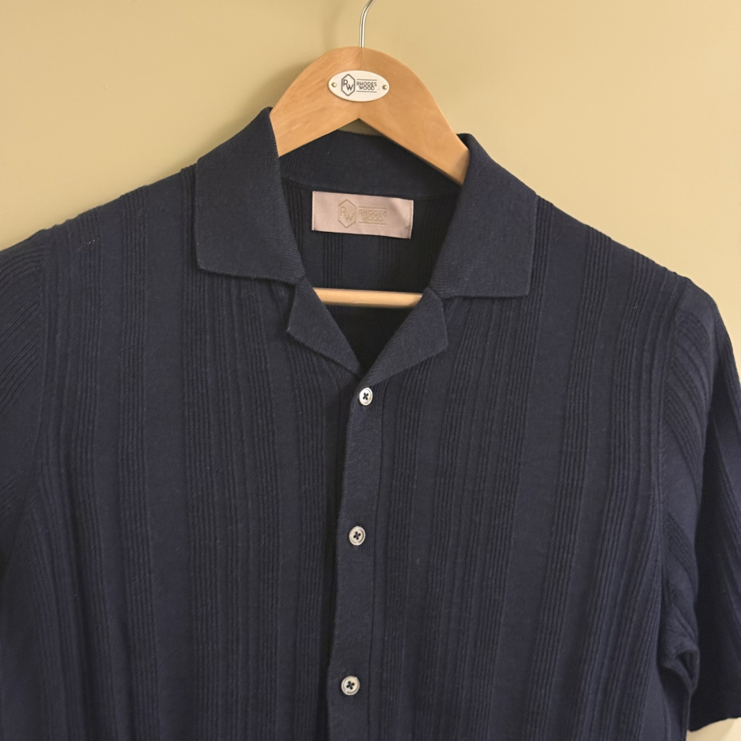 Ribbed short sleeve shirt
