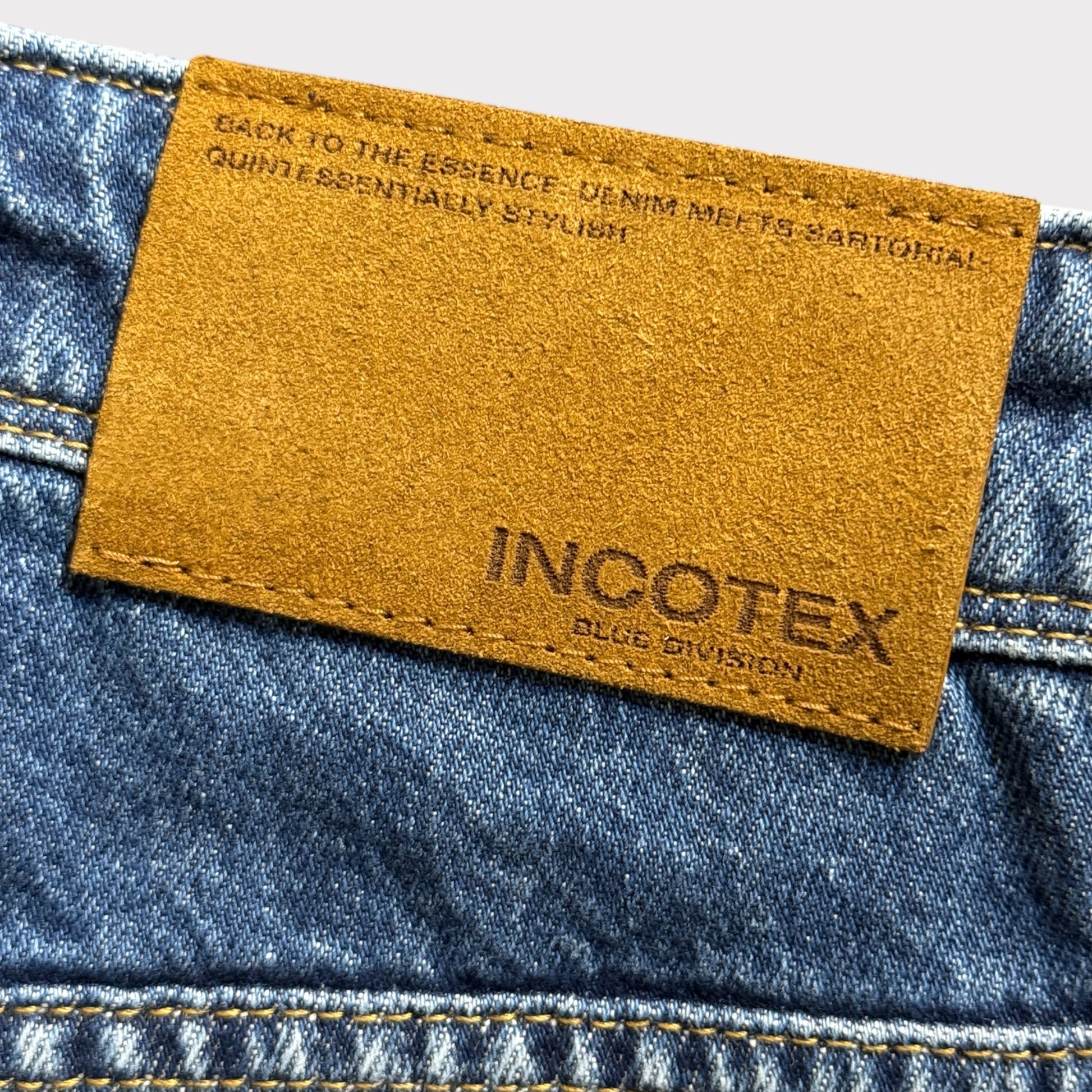 Blue Incotex Slim Cut Jeans