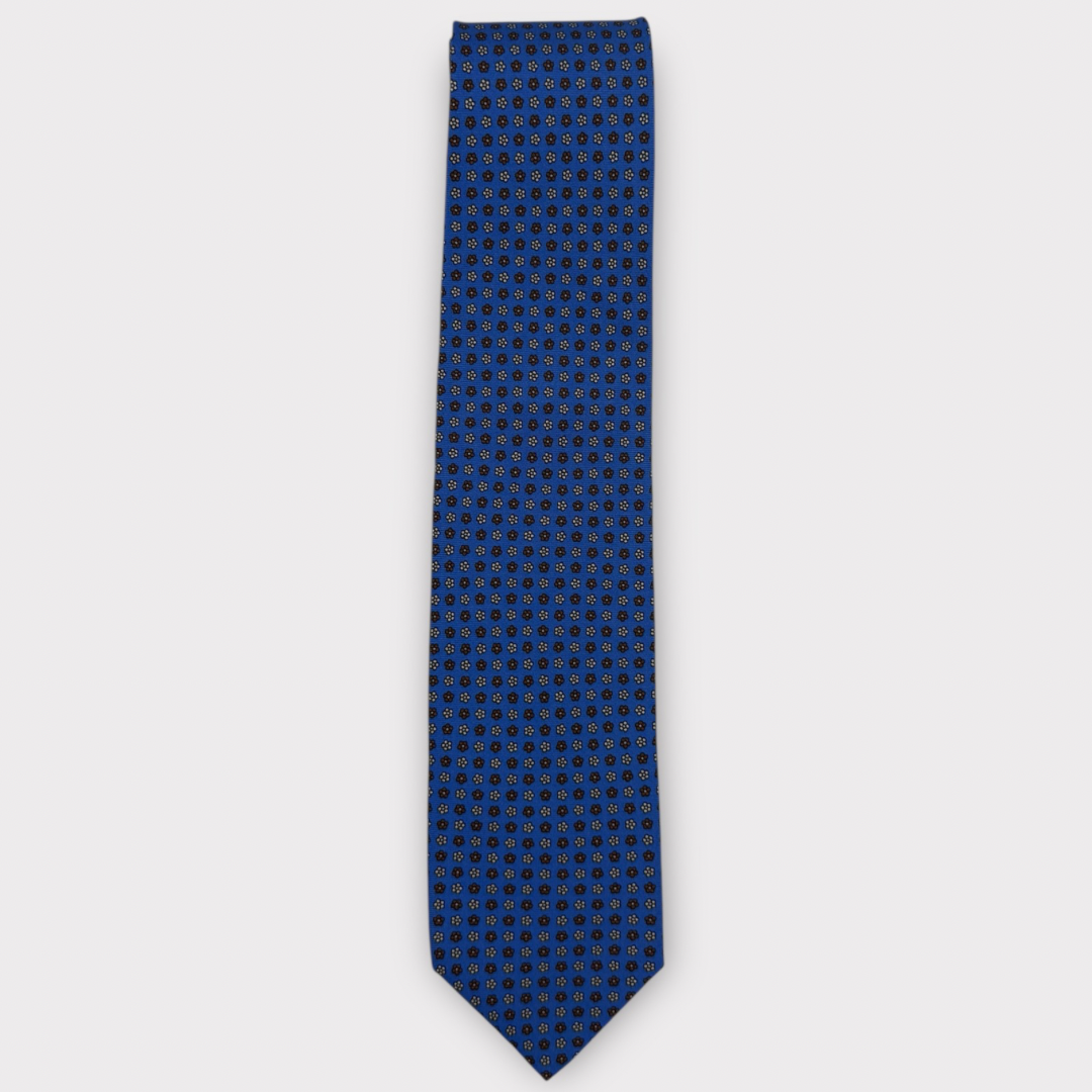 Light Blue medallion tie 