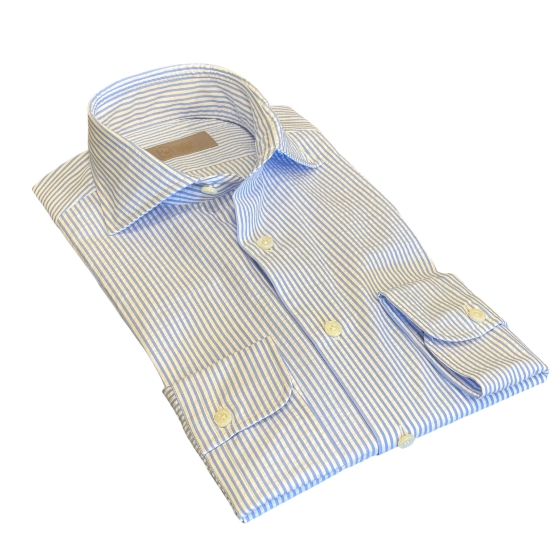Seersucker striped shirt 