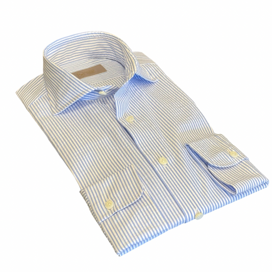 Seersucker striped shirt 