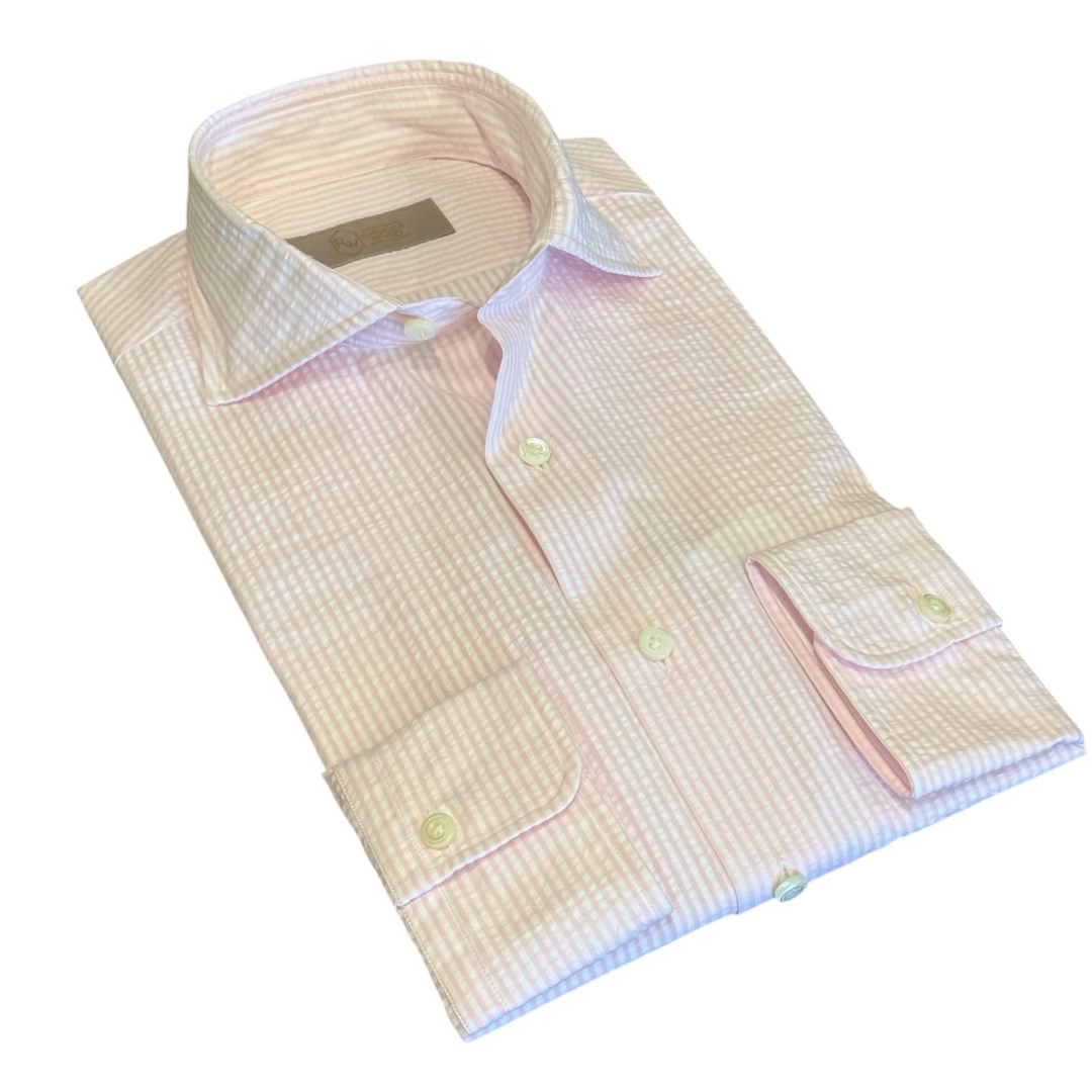Seersucker striped shirt 