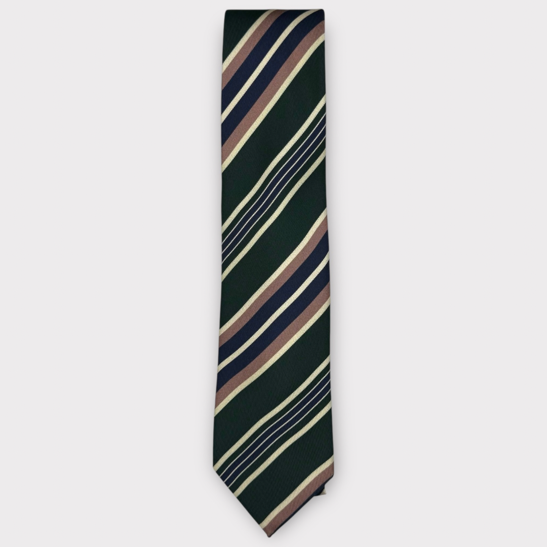 Green Striped Tie