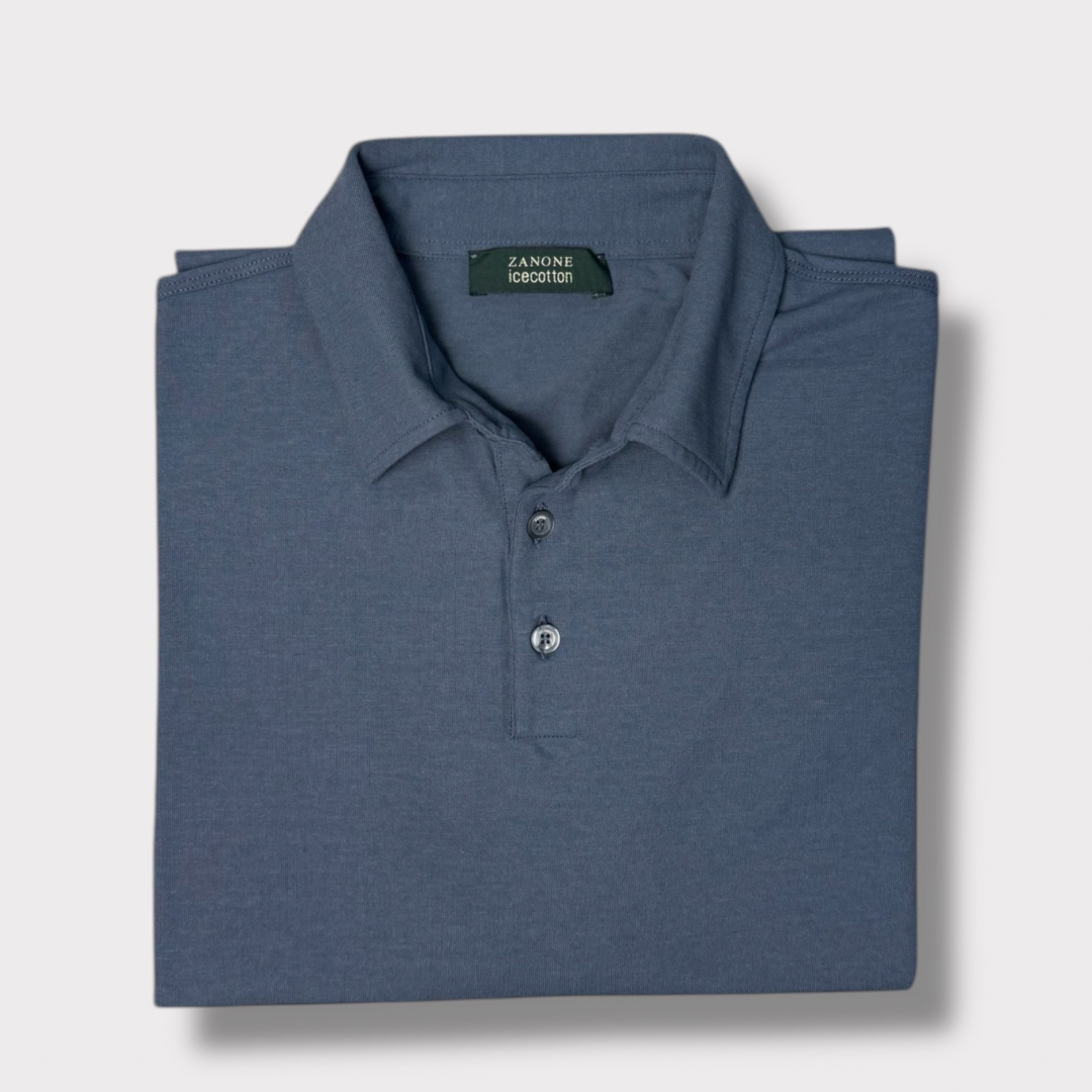 Ice cotton jersey polo shirt