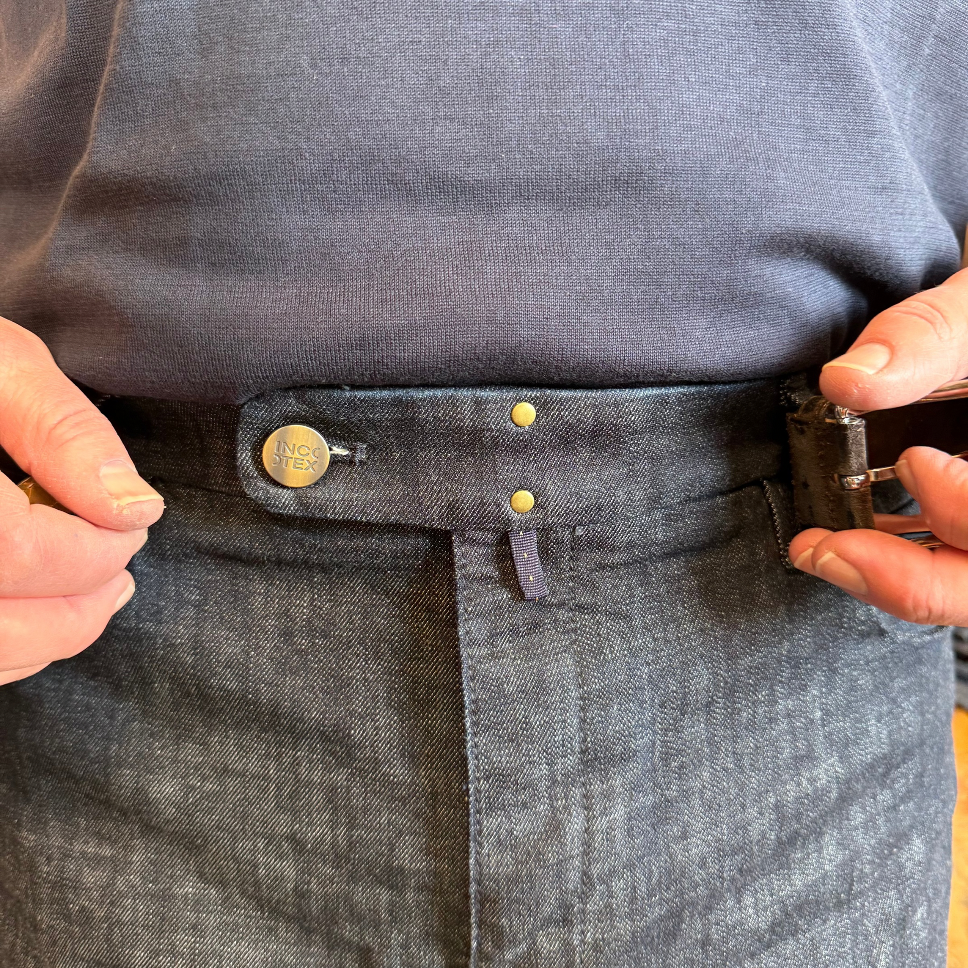 Slim tailored jeans denim