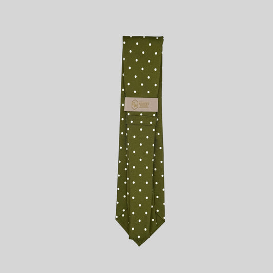 Olive Polka Dot Tie