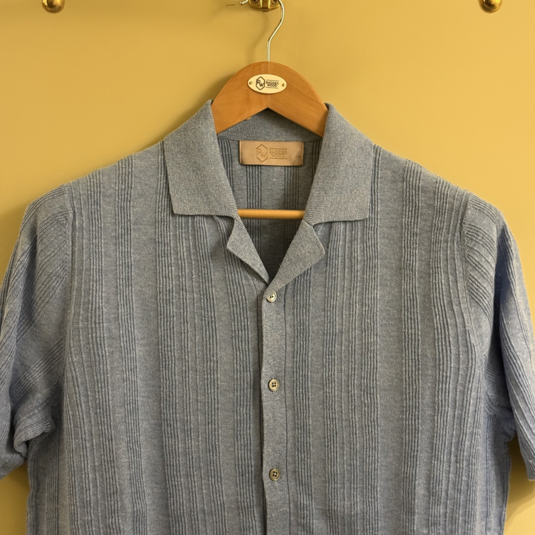Ribbed short sleeve shirt