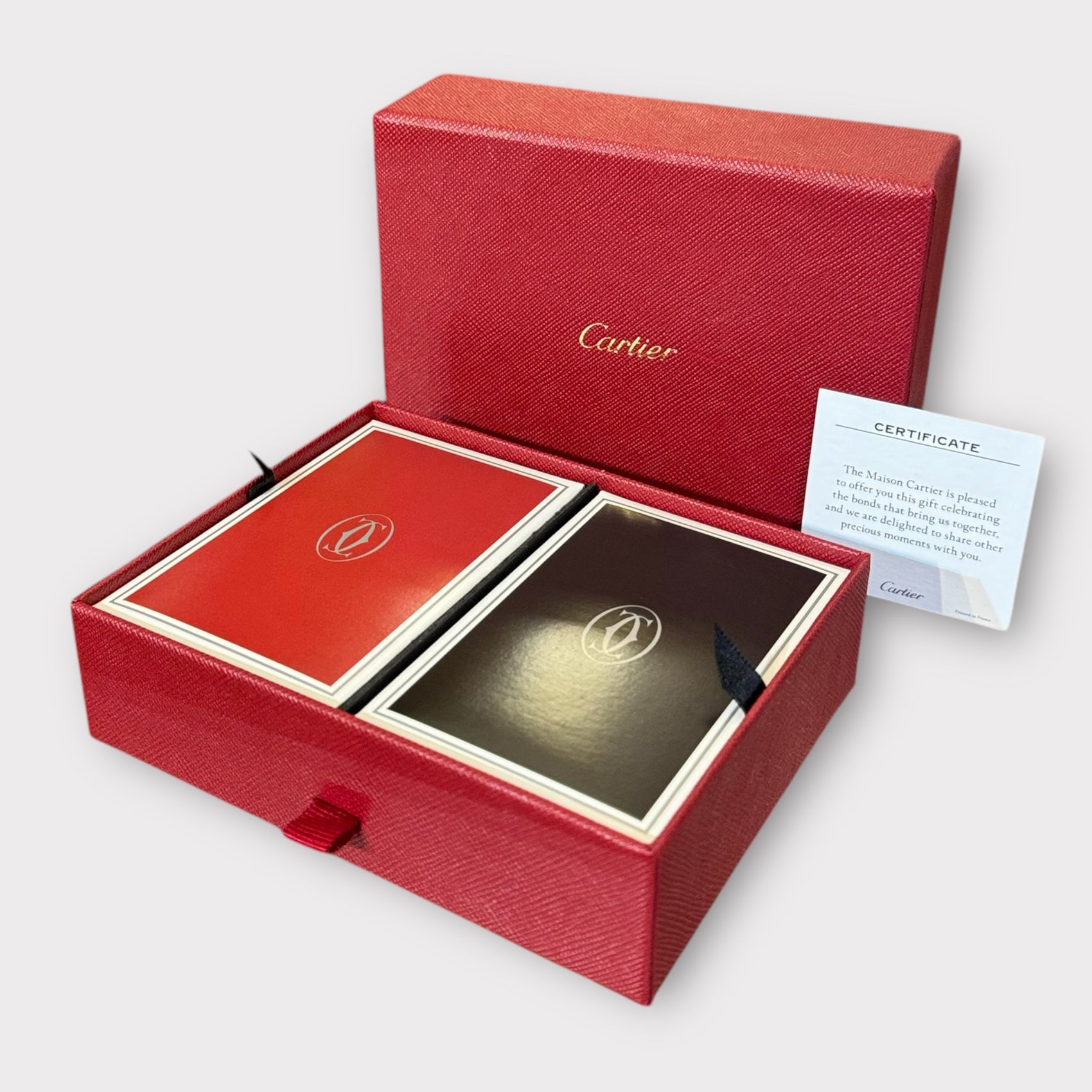 Unused Cartier playing Cards