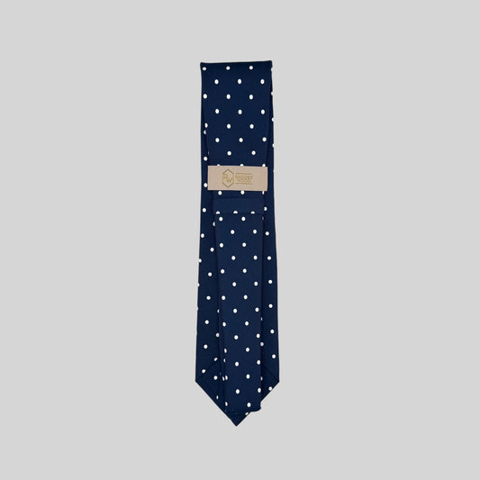 Navy Polka Dot Tie