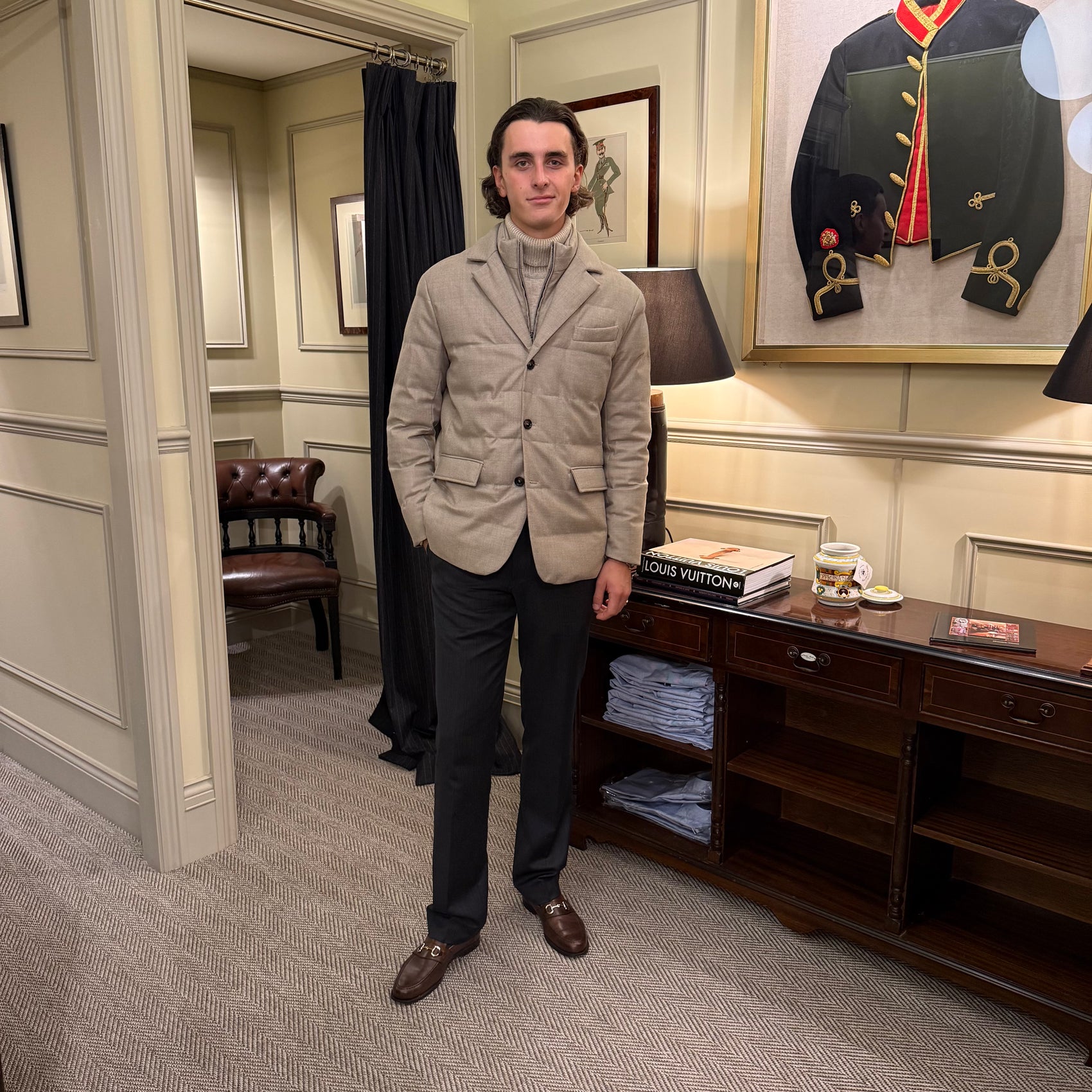 Rhodes-Wood quilted jacket with zip out Gilet