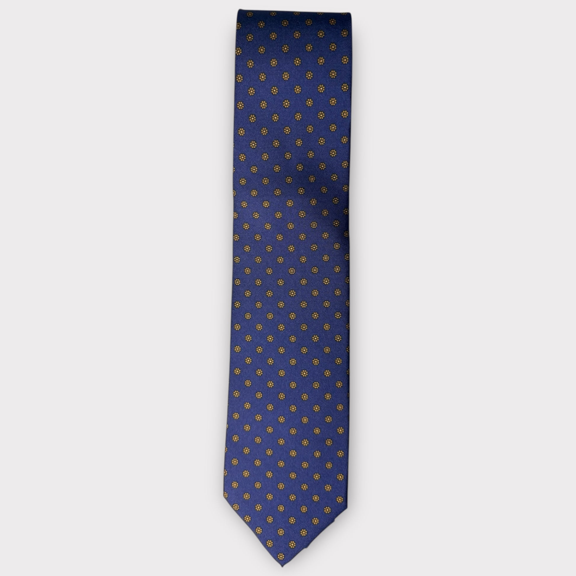 Navy And Gold medallion Tie