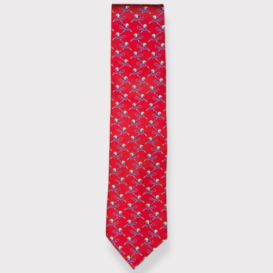 Red Horse crop and hat tie