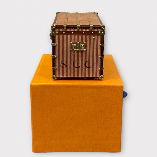 Louis Vuitton Red Rayee stripe Mini Trunk