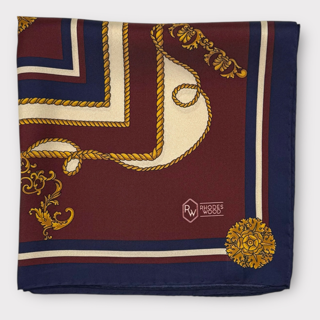 The Rhodes Wood Vintage pocket square