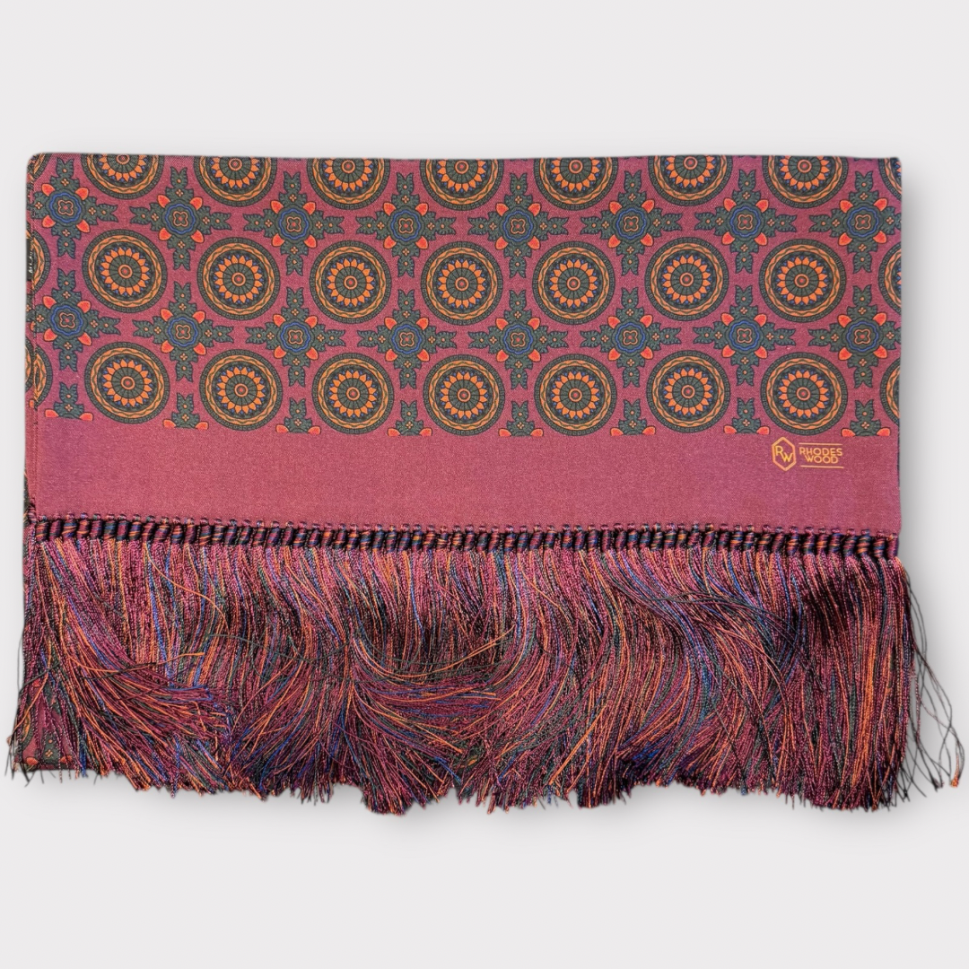 Large medallion Silk scarf