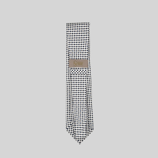 White Floral Tie