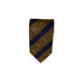 Rhodes Wood Beige and Navy club stripe tie 