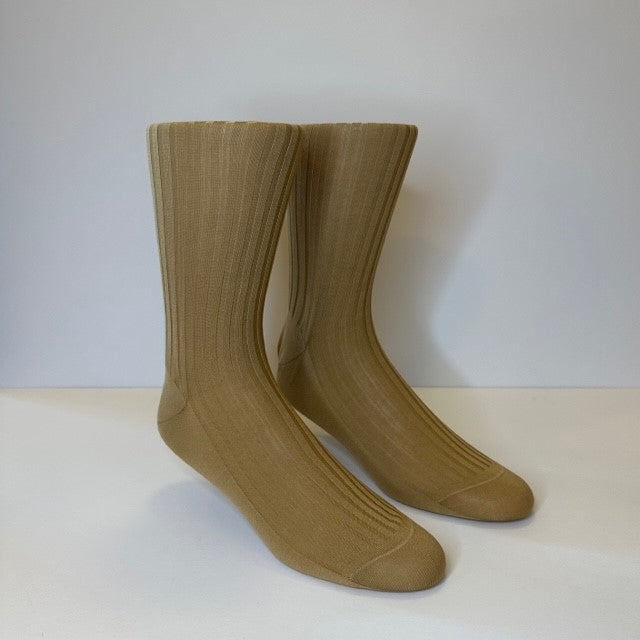 Rhodes Wood Beige Pantherella socks