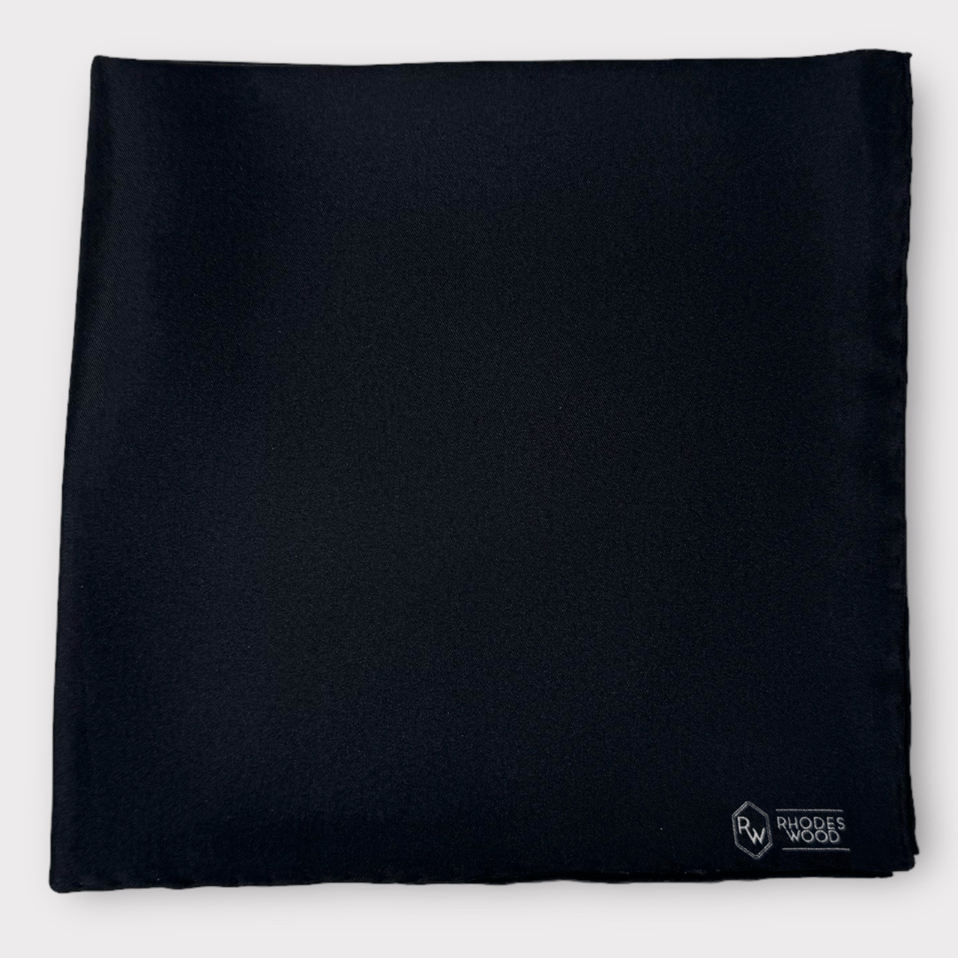 Rhodes Wood silk  pocket square 