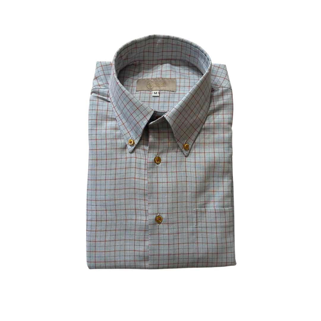 Rhodes Wood Blue and red check casual shirt 
