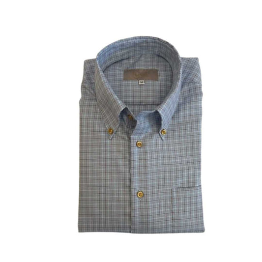 Rhodes Wood Blue and red check casual shirt 