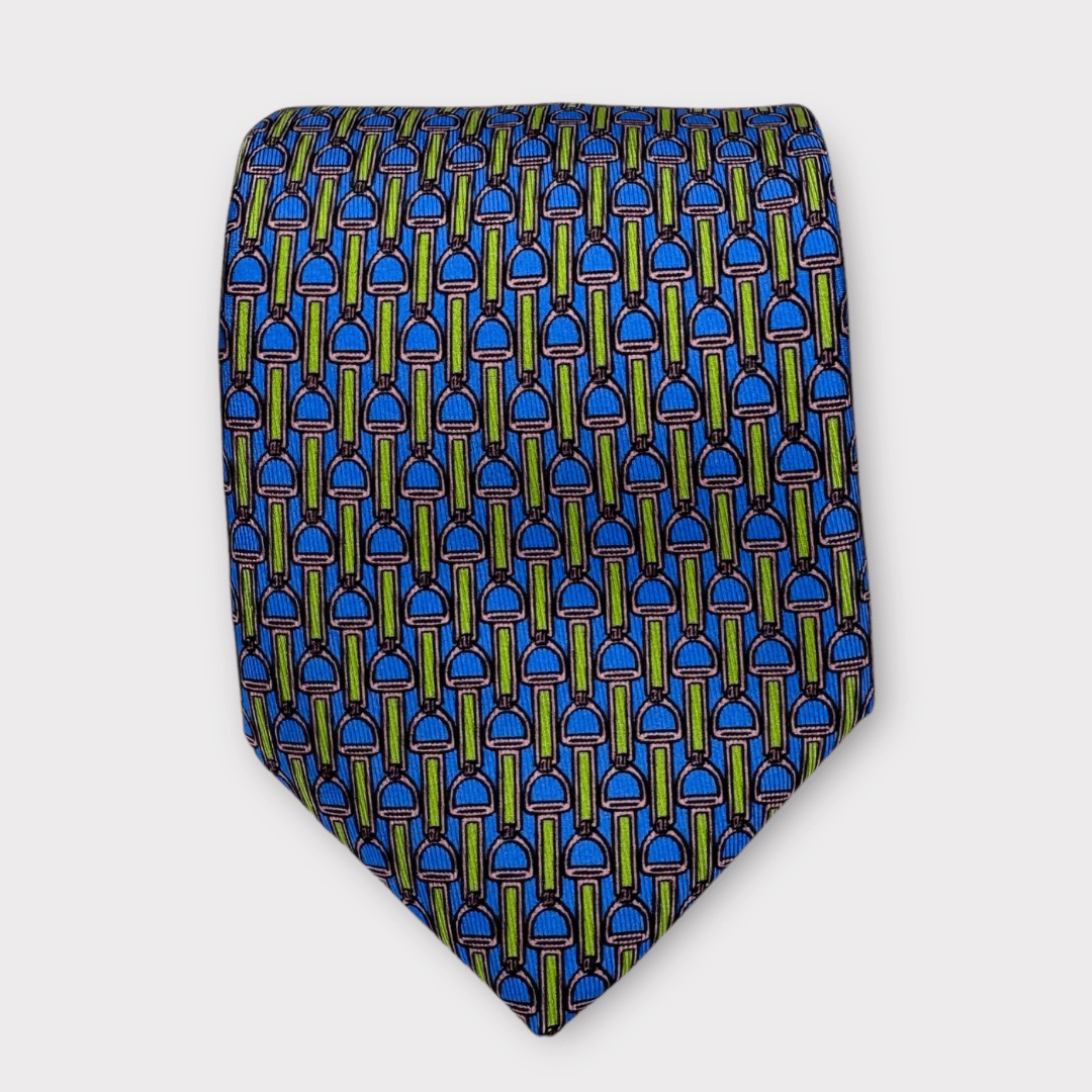 Rhodes Wood Blue stirrups tie