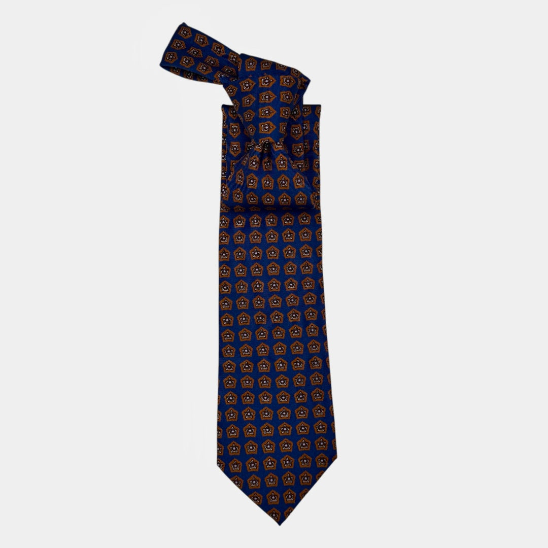 Royal Blue Star Medallion Tie