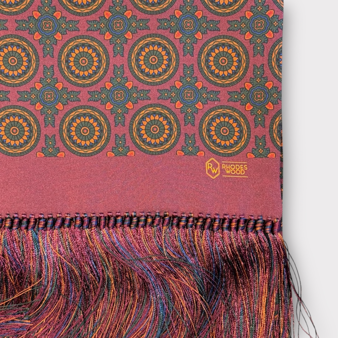 Large medallion Silk scarf