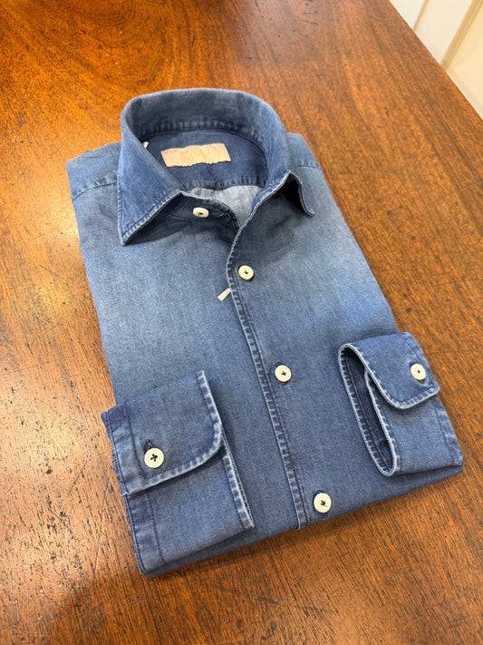 Slim Fit Denim Shirt