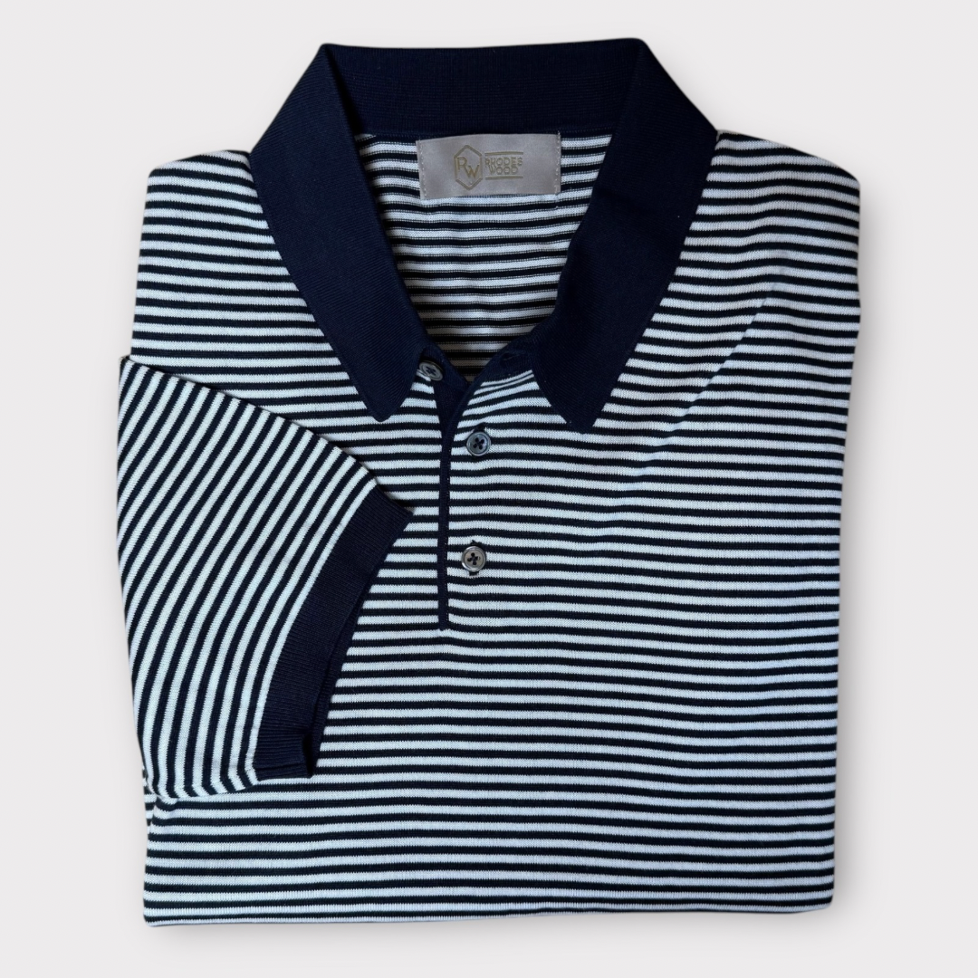 Striped polo shirt