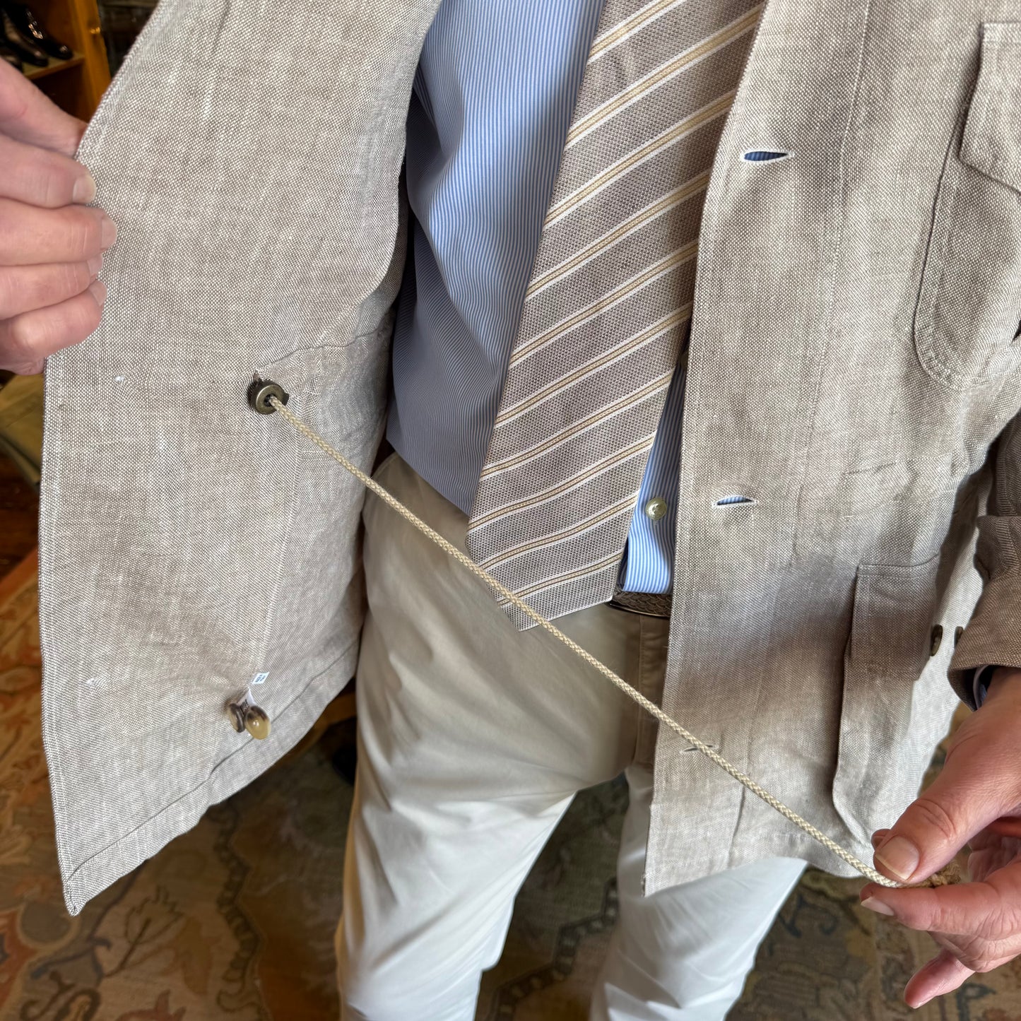 Linen Safari Jacket
