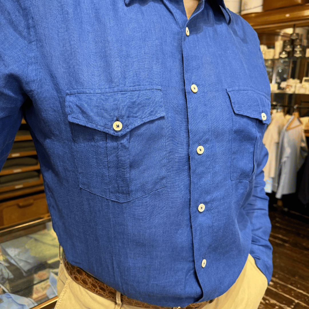 Hand finished Italian Linen shirts