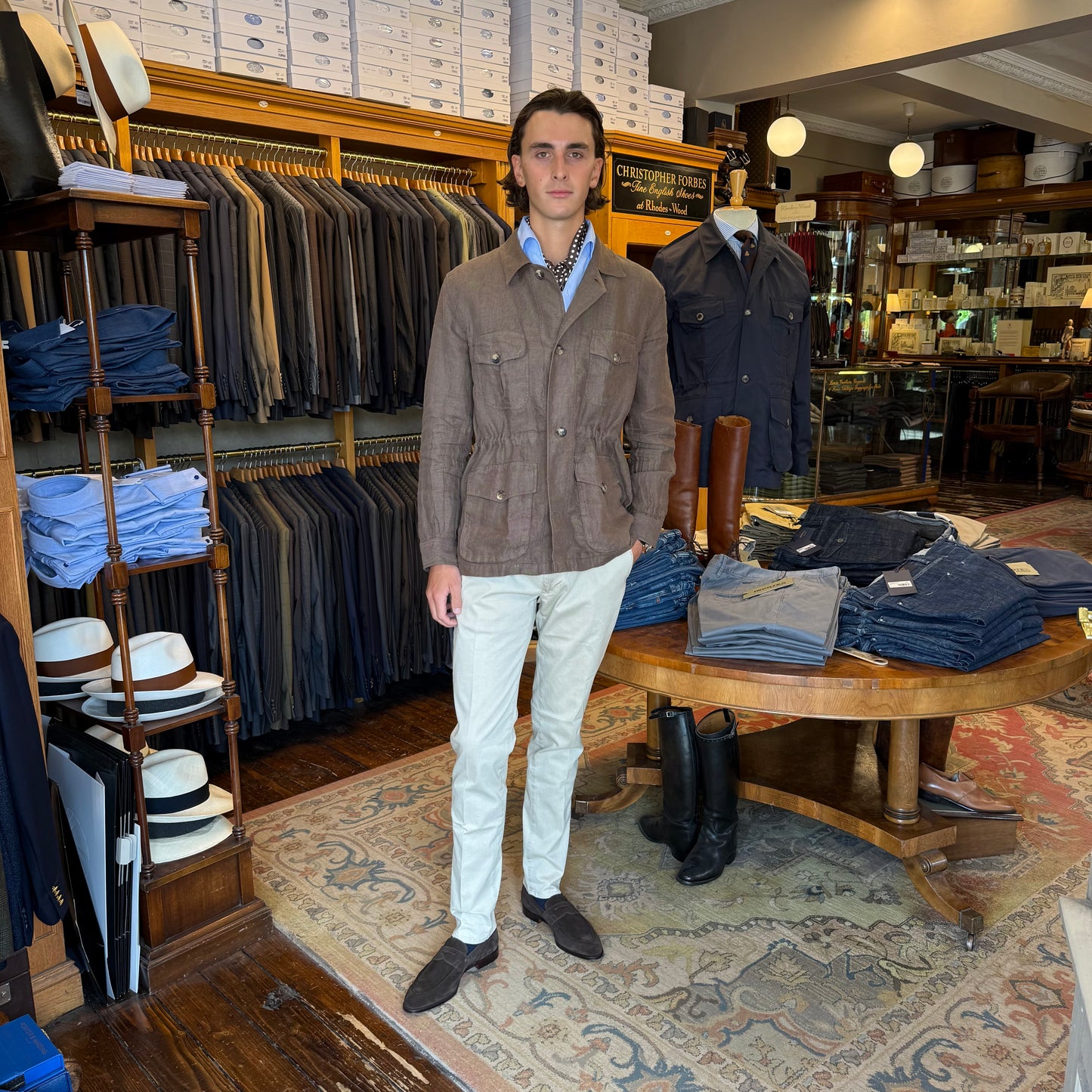Linen Safari Jacket