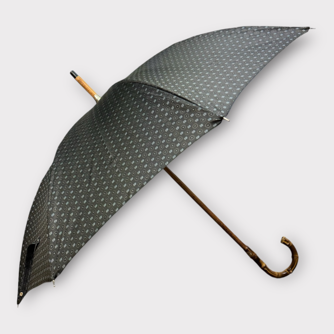 Motif umbrella with a wangy handle