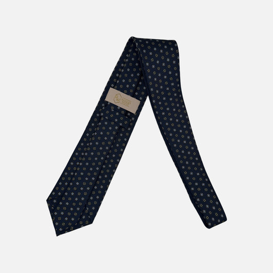 Navy Medallion Tie